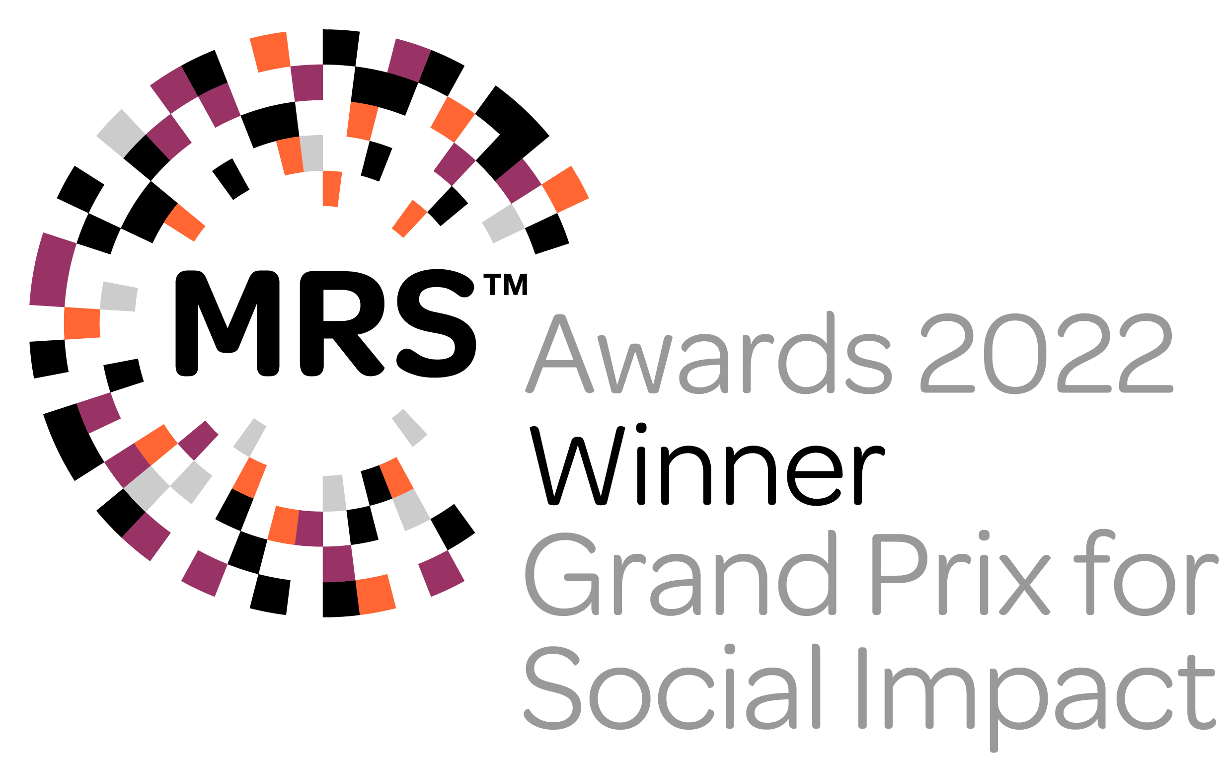 Market Research Society - Winner of the Liz Nelson Grand Prix Award for Social Impact 2022